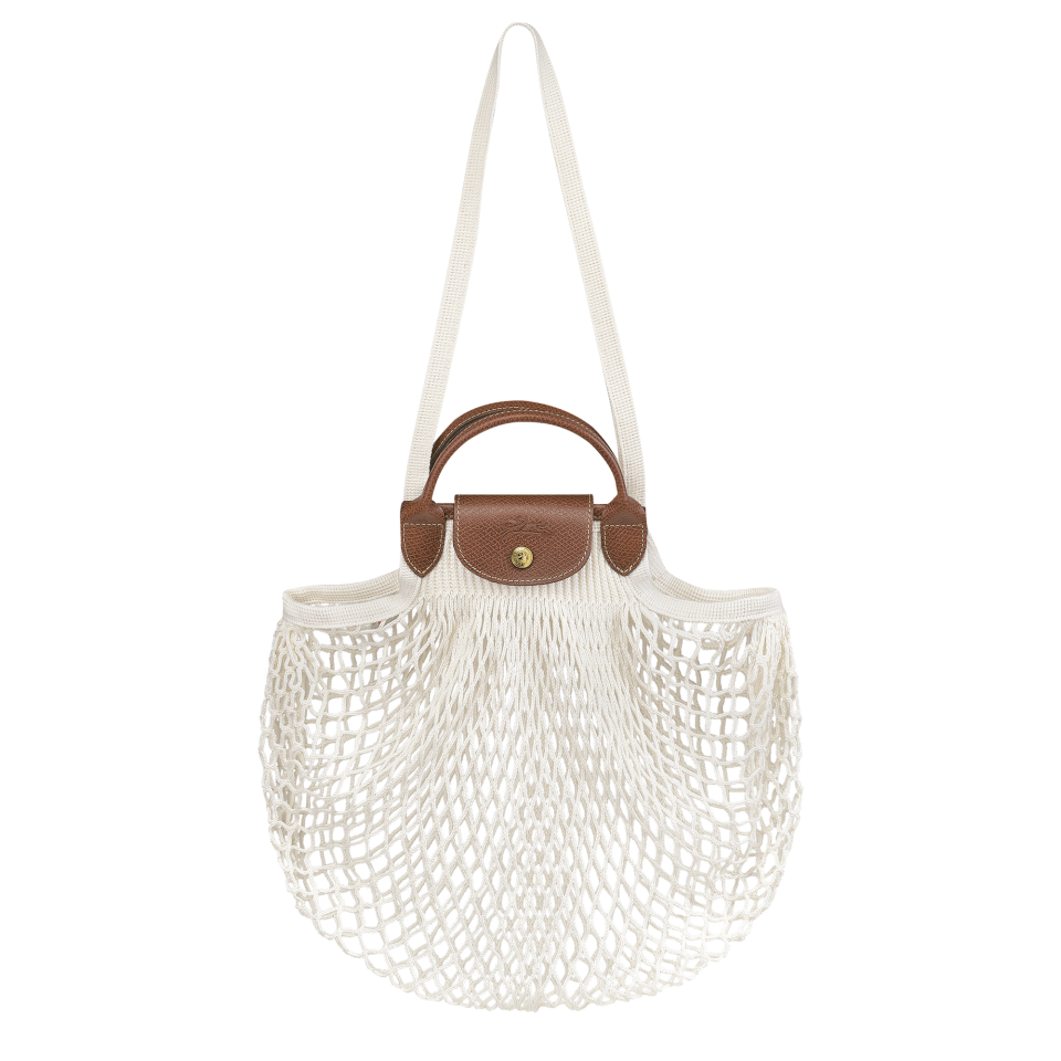 Le Pliage Filet L Mesh bag Ecru - Canvas