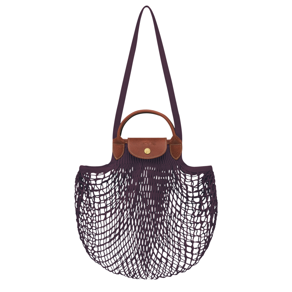 Le Pliage Filet L Mesh bag Eggplant - Canvas