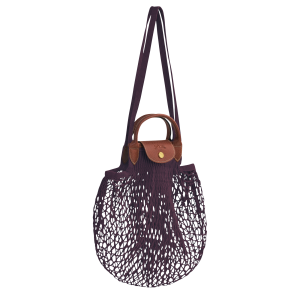 Le Pliage Filet L Mesh bag Eggplant – Canvas