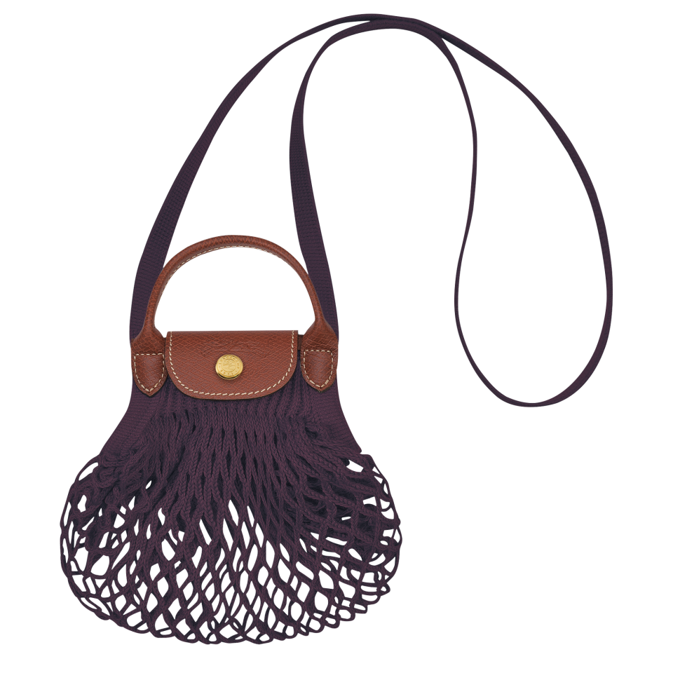 Le Pliage Filet XS Mesh bag Eggplant - Canvas