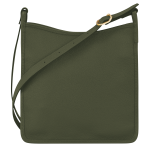 Le Foulonné M Crossbody bag Khaki – Leather