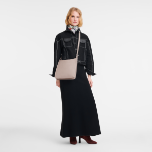 Le Foulonné M Crossbody bag Turtledove – Leather