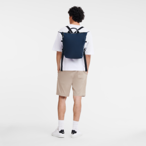 Le Pliage Energy L Backpack Navy – Recycled canvas
