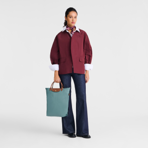 Le Pliage Original M Tote bag Eucalyptus – Canvas