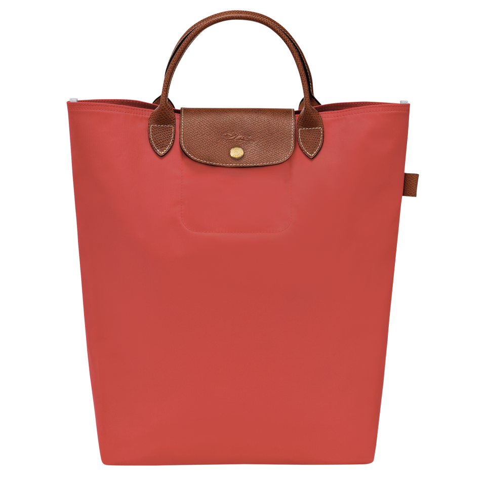 Le Pliage Original M Tote bag Tomato - Canvas
