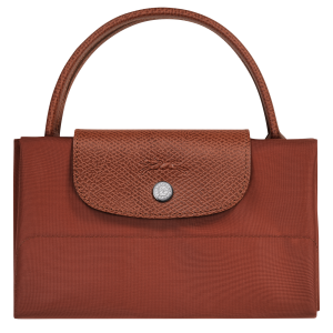Le Pliage Green M Tote bag Chestnut – Canvas