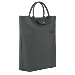 Le Pliage Green M Tote bag Graphite – Canvas