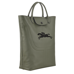 Le Pliage Xtra M Boots bag Khaki – Leather