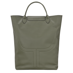 Le Pliage Xtra M Boots bag Khaki – Leather