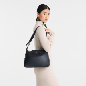 Le Pliage Xtra M Hobo bag Black – Leather