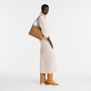 Le Pliage Xtra M Hobo bag Tobacco – Leather
