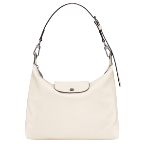 Le Pliage Xtra M Hobo bag Ecru – Leather