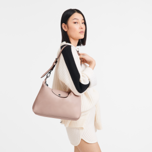 Le Pliage Xtra M Hobo bag Nude – Leather