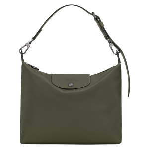 Le Pliage Xtra M Hobo bag Fir – Leather