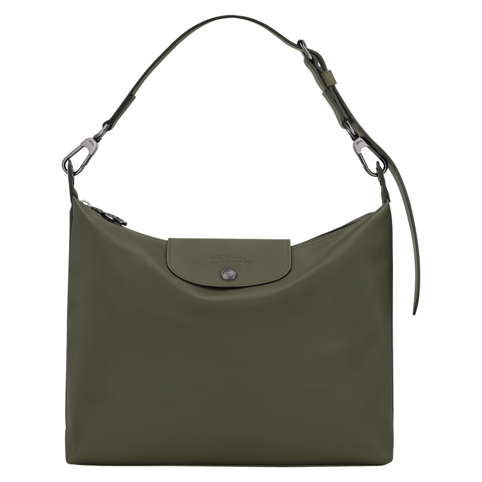 Le Pliage Xtra M Hobo bag Fir - Leather