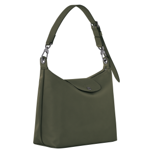 Le Pliage Xtra M Hobo bag Fir – Leather