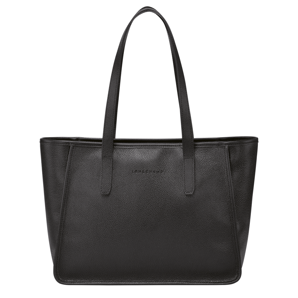Le Foulonné L Tote bag Black - Leather