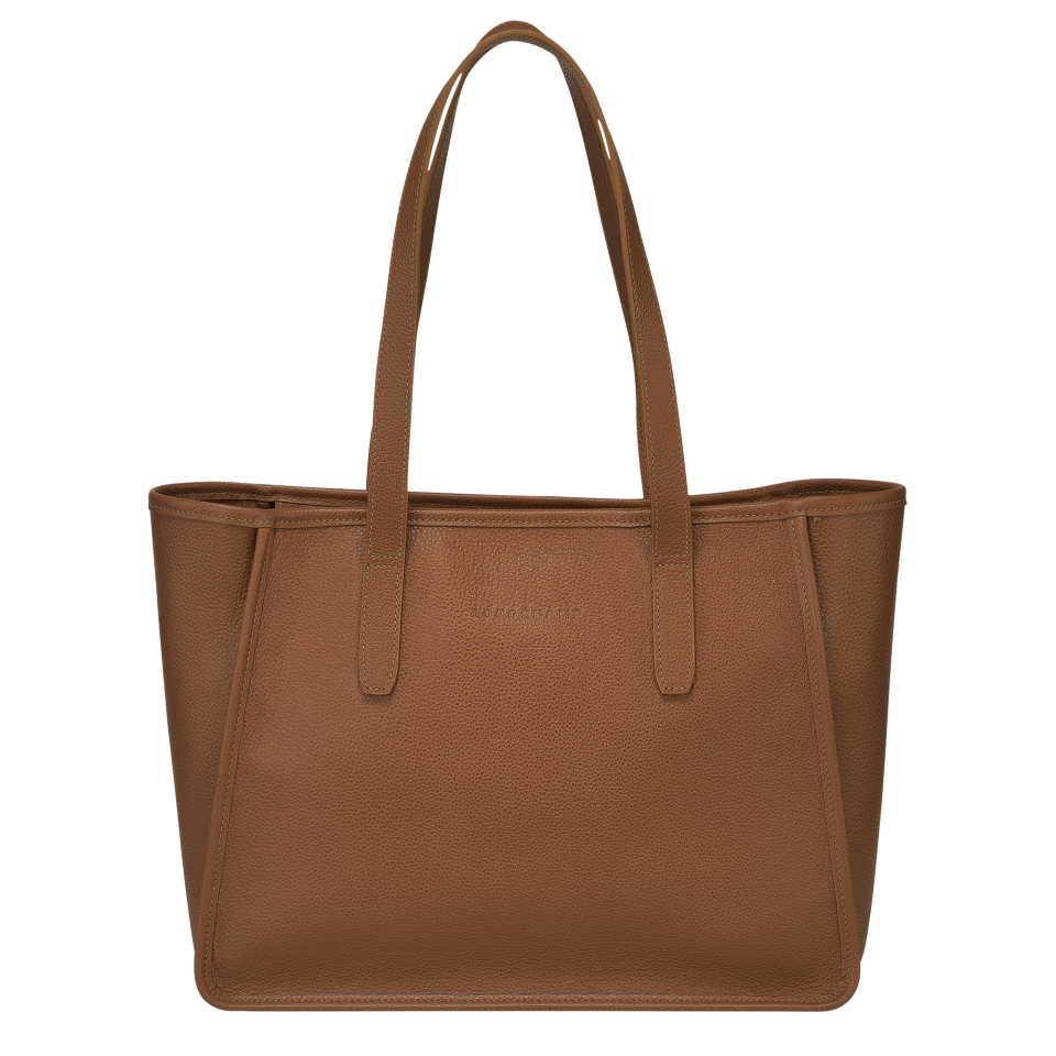 Le Foulonné L Tote bag Caramel - Leather
