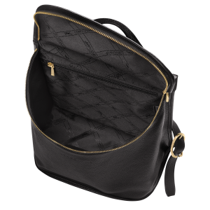 Le Foulonné M Backpack Black – Leather