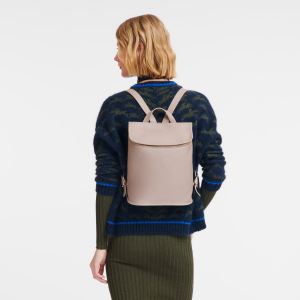 Le Foulonné M Backpack Turtledove – Leather