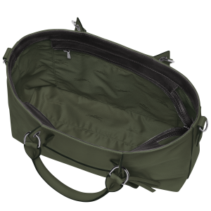Longchamp 3D L Handbag Khaki – Leather