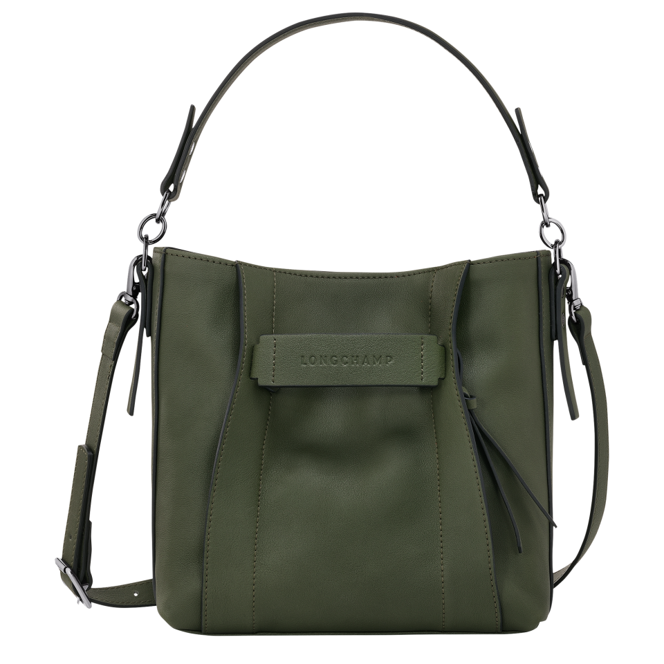 Longchamp 3D S Crossbody bag Khaki - Leather