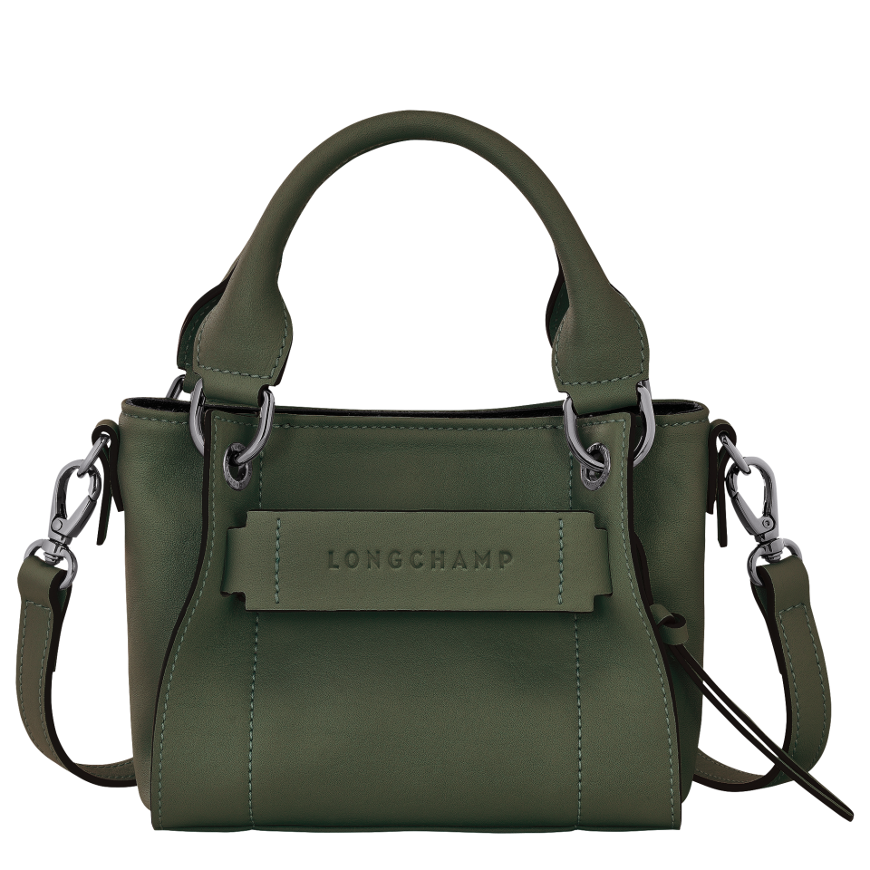 Longchamp 3D XS Handbag Khaki - Leather