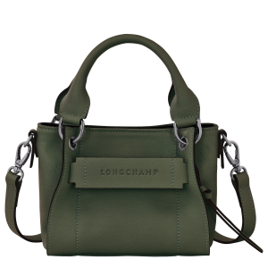 Longchamp 3D XS Handbag Khaki – Leather