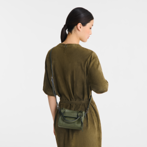Longchamp 3D XS Handbag Khaki – Leather