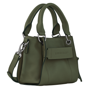 Longchamp 3D XS Handbag Khaki – Leather