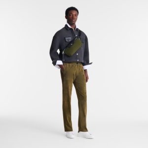 Le Pliage Energy M Belt bag Khaki – Canvas