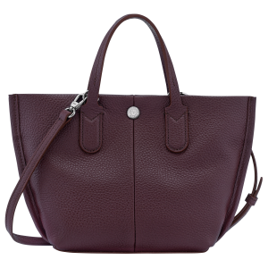 Essential XS Handbag Eggplant – Leather
