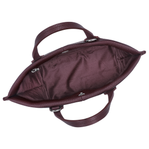 Essential XS Handbag Eggplant – Leather