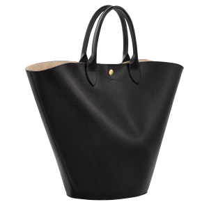 Épure XL Tote bag Black – Leather