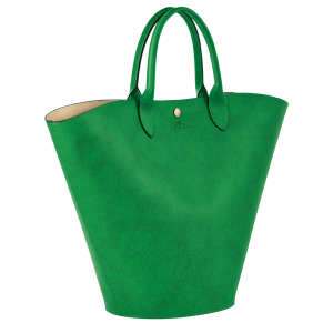 Épure XL Tote bag Green – Leather