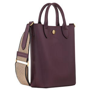 Épure XS Tote bag Eggplant – Leather