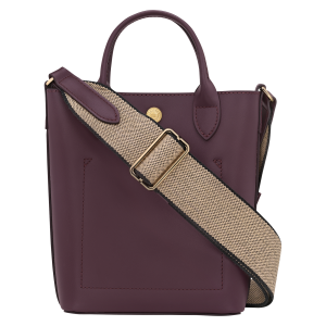 Épure XS Tote bag Eggplant – Leather