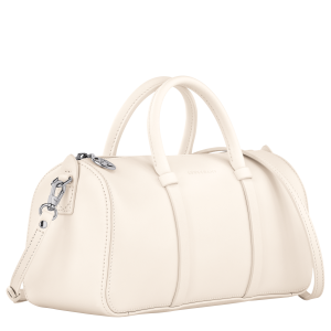 Daylong M Handbag Ecru – Leather