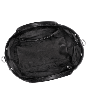 Le Roseau S Handbag Black – Leather