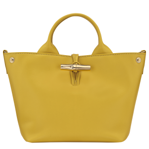 Le Roseau S Handbag Ginger – Leather