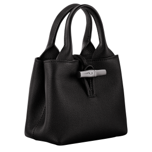 Le Roseau XS Handbag Black – Leather