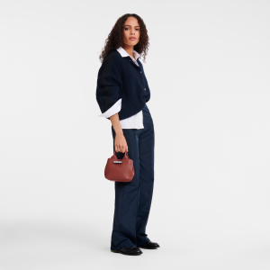 Le Roseau XS Handbag Chestnut – Leather