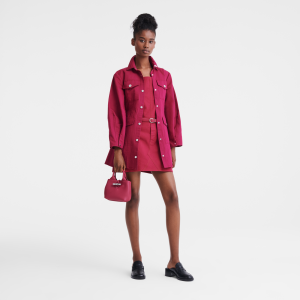 Le Roseau XS Handbag Beetroot – Leather