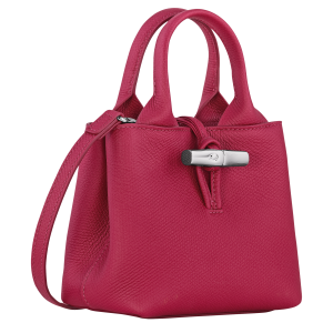 Le Roseau XS Handbag Beetroot – Leather