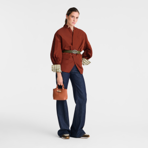 Le Roseau XS Handbag Bark – Leather