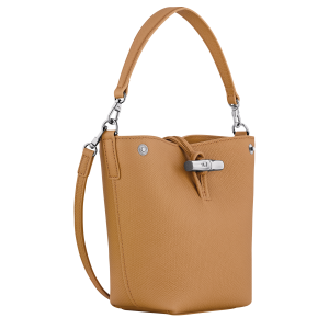 Le Roseau XS Bucket bag Walnut – Leather