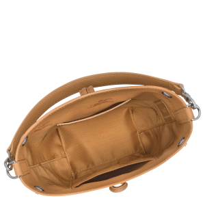 Le Roseau XS Bucket bag Walnut – Leather