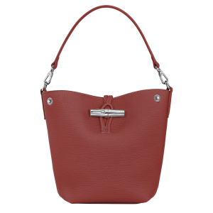 Le Roseau XS Bucket bag Chestnut – Leather