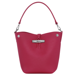 Le Roseau XS Bucket bag Beetroot – Leather