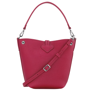 Le Roseau XS Bucket bag Beetroot – Leather